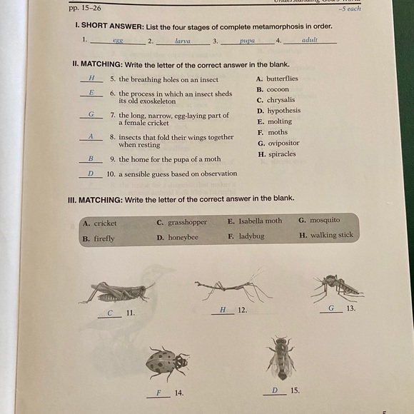 Abeka 4th grade Science Teacher Keys - Picture 8 of 10